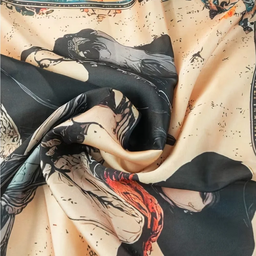 🤠 Western Cowboy Print Square Scarf / Bandana